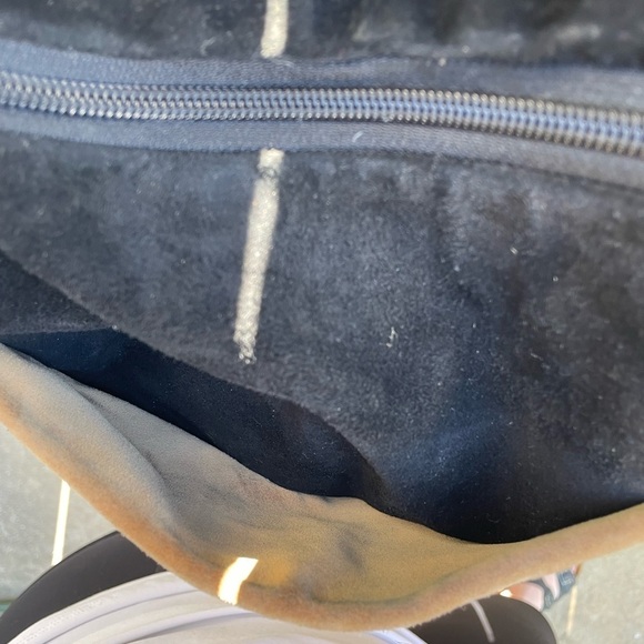 Vintage Nancy Bacich y2k Nude Color Block Genuine Leather Tote Purse - Picture 4 of 10